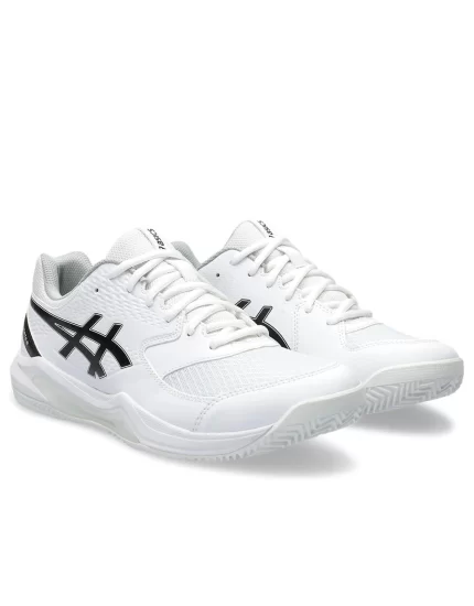 Asics Gel-Dedicate 8 Clay White Black - men tennis shoes