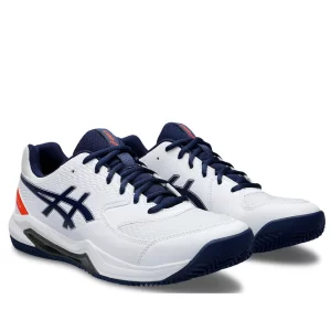 Asics Gel-Dedicate 8 Clay White Blue Expanse - men tennis shoes