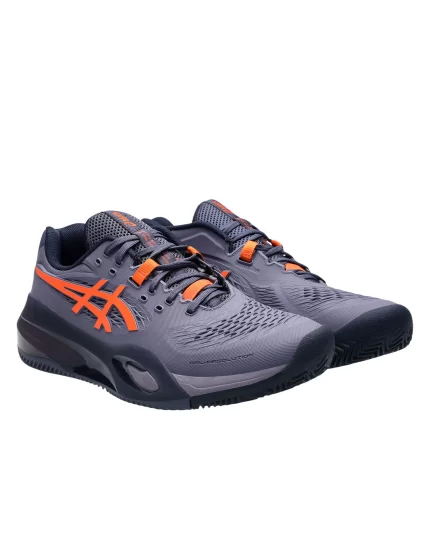 Asics Gel-Resolution X Clay Greyish Purple Nova Orange - tennis shoes