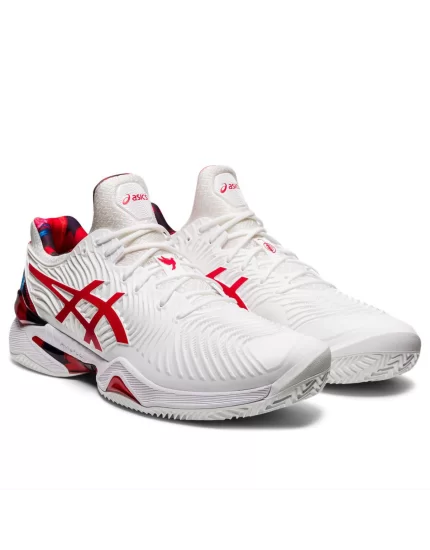 Asics Court FF Novak Clay L.E. White Classic Red - tennis shoes