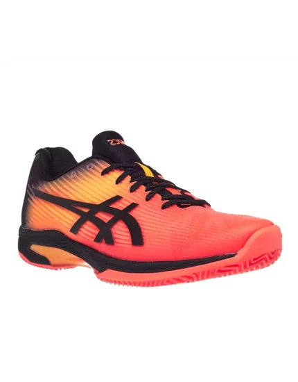 Asics Gel-Solution Speed FF Clay L.E Flash Coral Black - men's tennis shoes