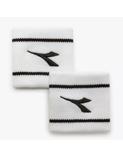 Diadora Wristbands Court White Black (2 pcs.)