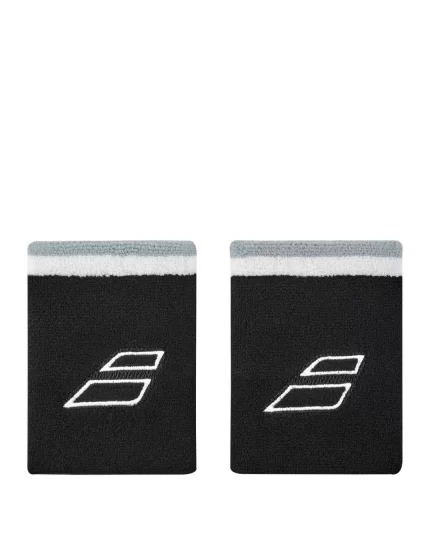 Babolat Terry Jumbo Wristband Black White (2 pcs.)