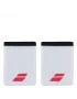 Babolat Logo Jumbo Wristband White Strike Red 2 Pack