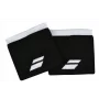 Babolat Logo Wristband Black White Pack 2