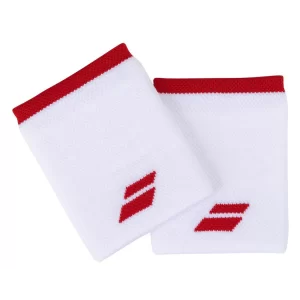 Babolat Jumbo Wristband White Tomato Red 2 Pack