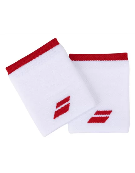 Babolat Jumbo Wristband White Tomato Red 2 Pack
