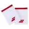 Babolat Jumbo Wristband White Tomato Red 2 Pack