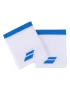 Babolat Logo Jumbo Wristband White Blue Aster 2 Pack