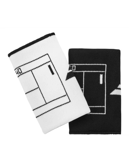 Babolat Reversible Jumbo Wristband White Black 2 Pack