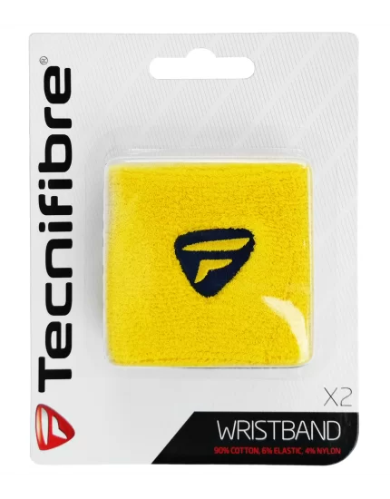 Tecnifibre Wristband Yellow (2 pcs.)
