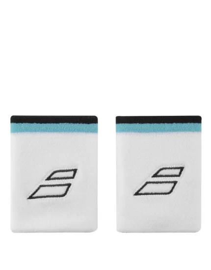 Babolat Terry Jumbo Wristband White Estate Blue (2 pcs.)