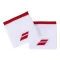 Babolat Logo Wristband White Tomato Red Pack 2