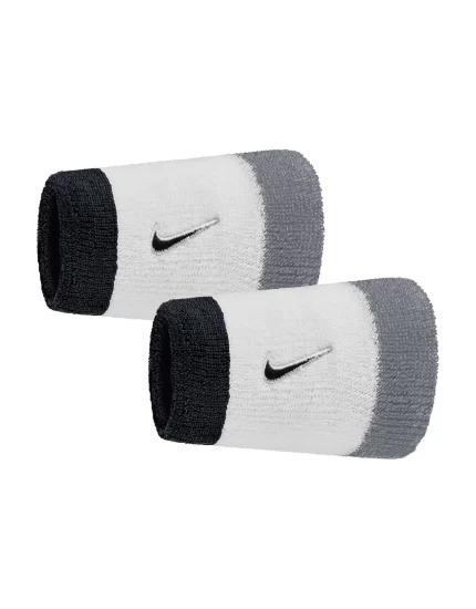 Nike Swoosh Wristbands (2 pcs.) Black Grey White