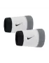 Nike Swoosh Wristbands (2 pcs.) Black Grey White