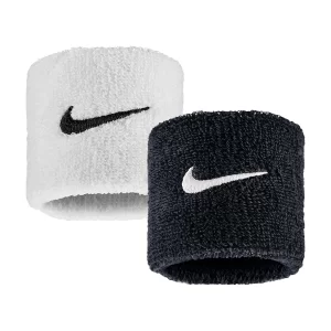 Nike Swoosh Wristbands (2 pcs.) Black White