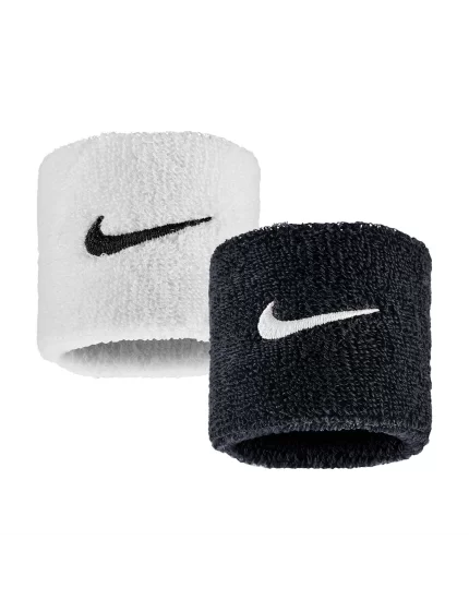 Nike Swoosh Wristbands (2 pcs.) Black White