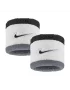 Nike Swoosh Wristbands (2 pcs.) Black White Grey 