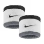 Nike Swoosh Wristbands (2 pcs.) Black White Grey 