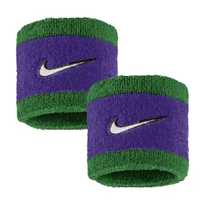 Nike Swoosh Wristbands (2 pcs.) Clover Fierce Purple White