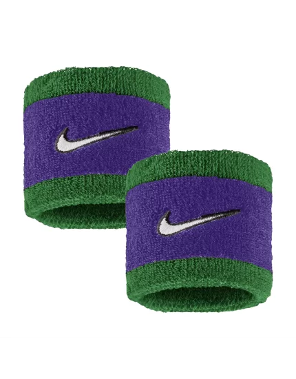 Nike Swoosh Wristbands (2 pcs.) Clover Fierce Purple White