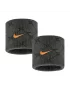Nike Swoosh Classic Printed Wristbands Dri Fit Anthracite Black Total Orange (2 pcs.)