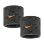 Nike Swoosh Classic Printed Wristbands Dri Fit Anthracite Black Total Orange (2 pcs.)