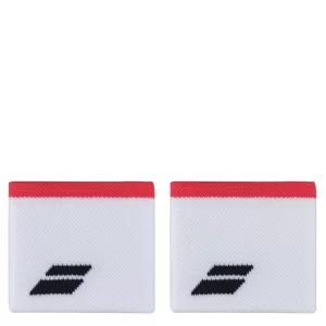 Babolat Logo Wristband White Strike Red (2 pcs.)