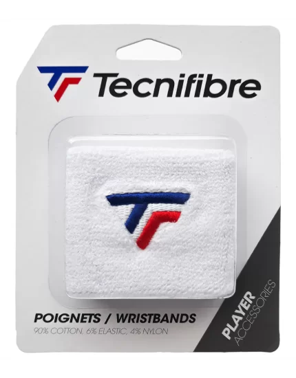 Tecnifibre Wristband White 2 Pack