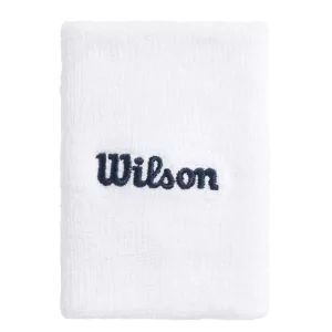 Wilson Wide Terry Wristbands Bright White (2 pcs.)