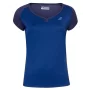 Babolat Play Cap Sleeve Top Girl Estate Blue - girl tennis t-shirt