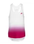 Babolat Compete Tank Top Girl White White Vivacious Red - girls tennis top
