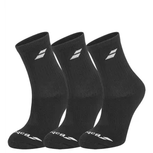 Babolat 3 Pairs Pack Socks Black - tennis socks