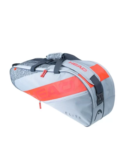Head Elite 6R Grey Orange - tennis bag