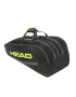 Head Base Racquet Bag L Black Neon Yellow - tennis bag