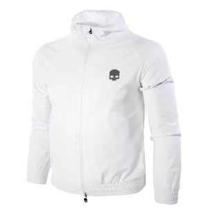 Hydrogen Tech FZ Sweatshirt Skull White