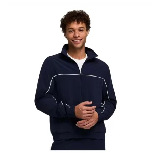 Wilson M Team Woven Jacket Colorblock Navy - tennis jacket