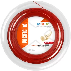 Pacific Poly Power Comp Red 200m - tennis string