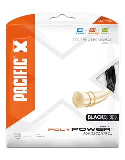 Pacific Poly Power Pro Black - tennis string