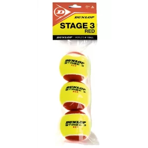 Dunlop Stage 3 Red (3 pcs.) - tennis balls