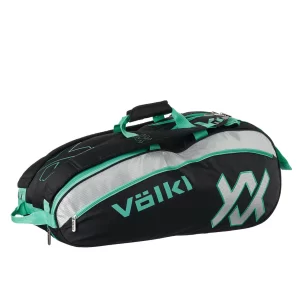 Volkl Tour Combi Bag Black Turquoise Silver - tennis bag