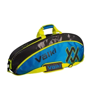 Volkl Tour Pro Bag Charcoal Neon Blue Silver - tennis bag