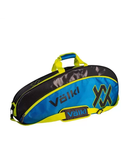 Volkl Tour Pro Bag Charcoal Neon Blue Silver - tennis bag