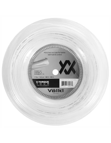 Volkl V-Torque Tour White 200m - tennis string