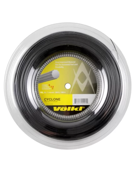 Volkl Cyclone Black 200m - tennis string
