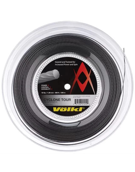 Volkl Cyclone Tour Anthracite 200m - tennis string