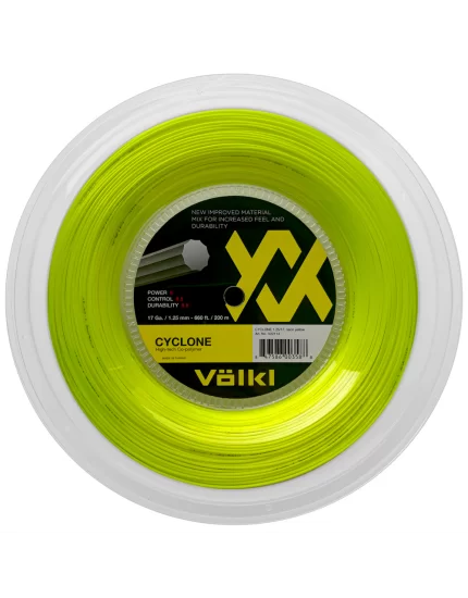 Volkl Cyclone Neon Yellow 200m - tennis strings