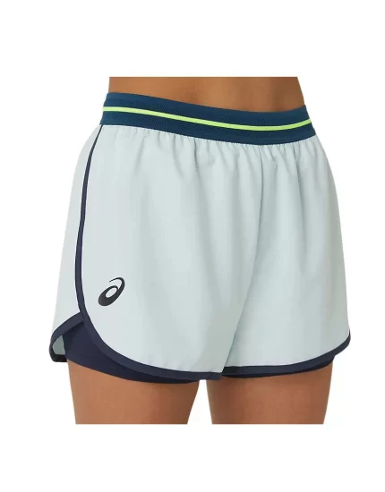 Asics Women Match Short Soothing Sea - womens tennis shorts