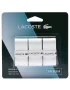 Lacoste Absorbent Overgrip White 3 Pack - overgrips