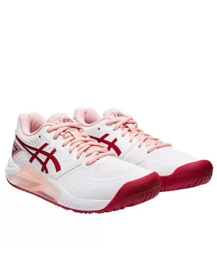 Asics Gel-Challenger 13 Clay White Cranberry - tennis shoes